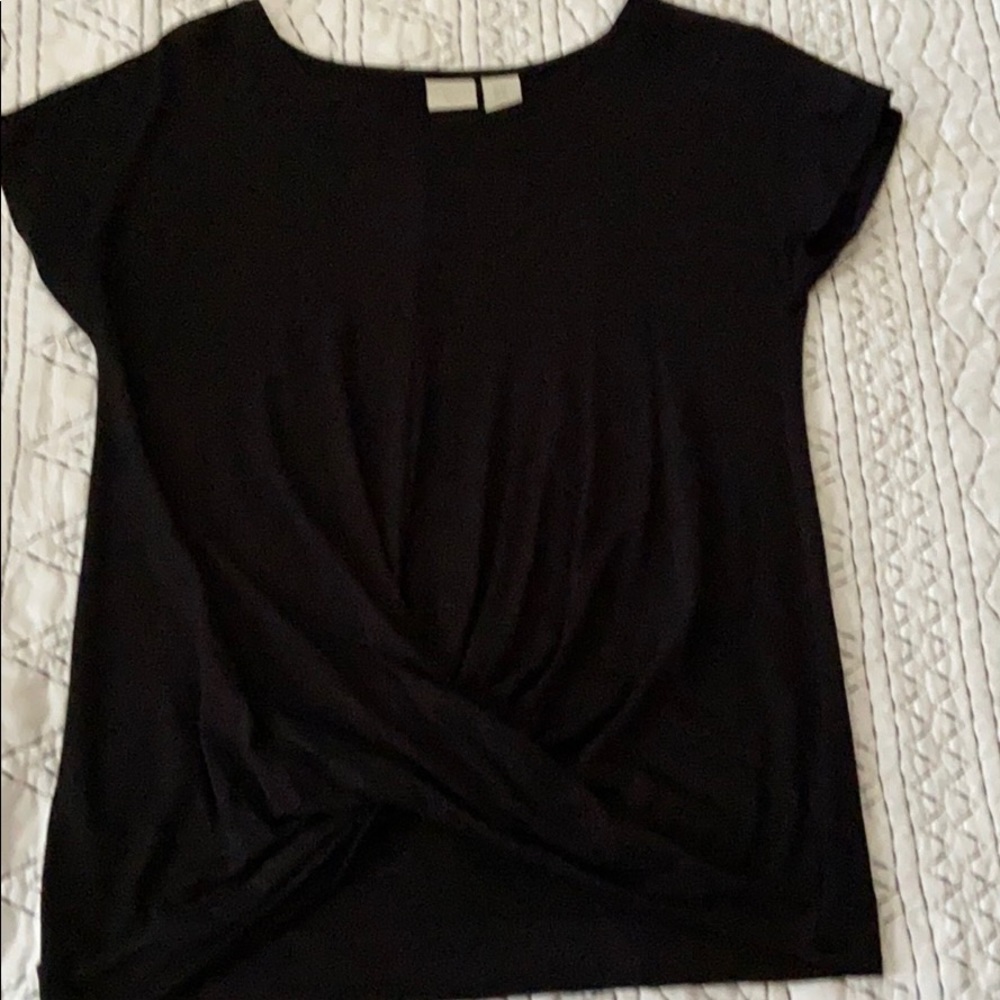 Knit blouse black